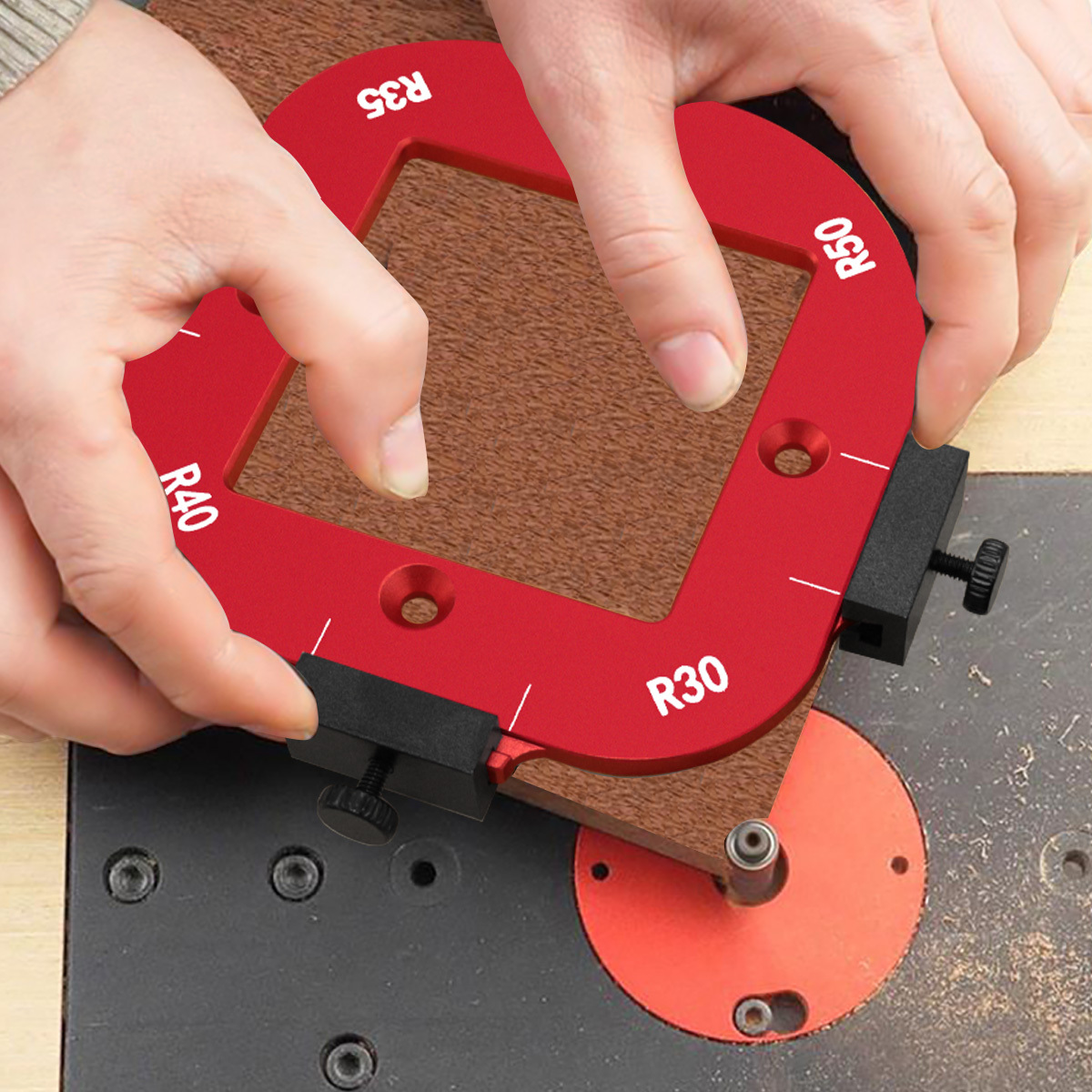 Workshop Cutting Tools - Aluminum round Corner Radius Template Set