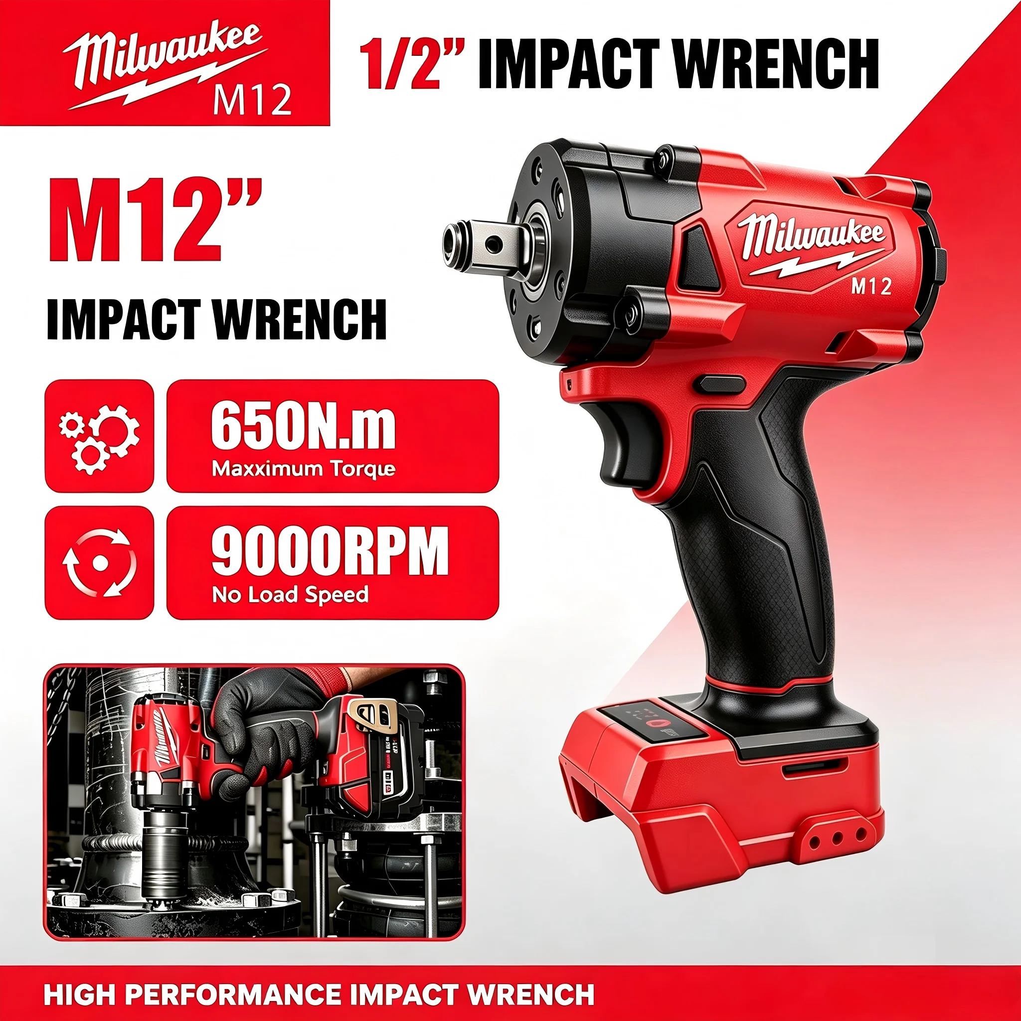 Milwaukee M12 1/2' M18 FUEL Br - Milwaukee Drill M18 Fuel recension och pris