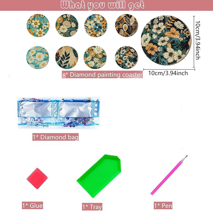 8 Pieces DIY Diamond Painting  - Workshop Tools Diy recension och pris